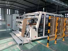 Automated rigid core vinyl flooring machinery