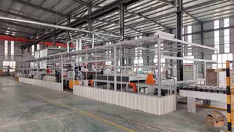 SPC flooring lamination production line for stable supply